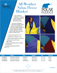 All Weather Nylon Fleece Blankets