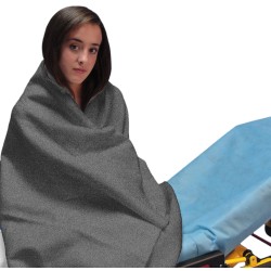 First Comfort™ Grey Summer Fleece Blanket